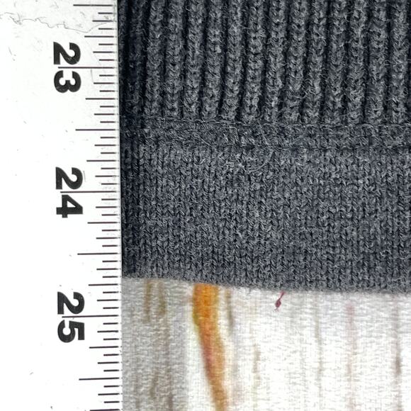 Eddie Bauer Womens Sweater 1/4 Zip Size M Medium Gray 100% Cotton Long Sleeves - Picture 3 of 5